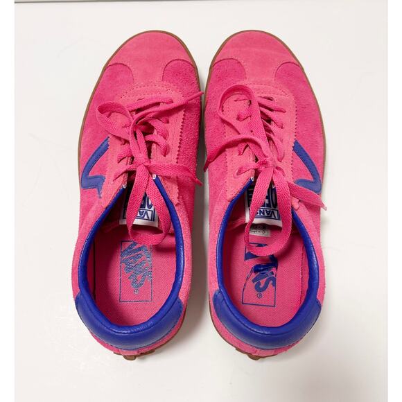 Vans Sport Low Suede PopCush Bambino Honeysuckle/Blue M-7.5 W-9 Streetwear Suede - Picture 2 of 12